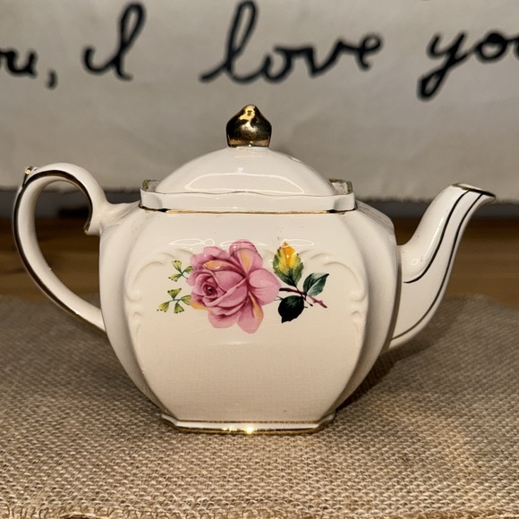 Rare Vintage Sadler Cube English Teapot - Picture 3 of 10